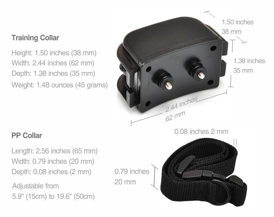 Rechargeable Distance Training Electric Shock Collar Necklace for Dogs