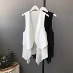 154d844f-accc-44b5-96b0-76e0ca1a7568.webp Lightweight Korean Chiffon Sleeveless Vest with Irregular Hem