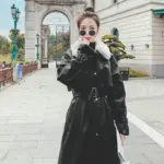 Insulated Winter Velvet PU Leather Jacket, Loose Fit