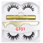 1571395663299-1.jpg Magnetic Liquid Eyeliner & Magnetic False Eyelashes & Tweezer Set Waterproof Long Lasting Eyeliner False Eyelashes