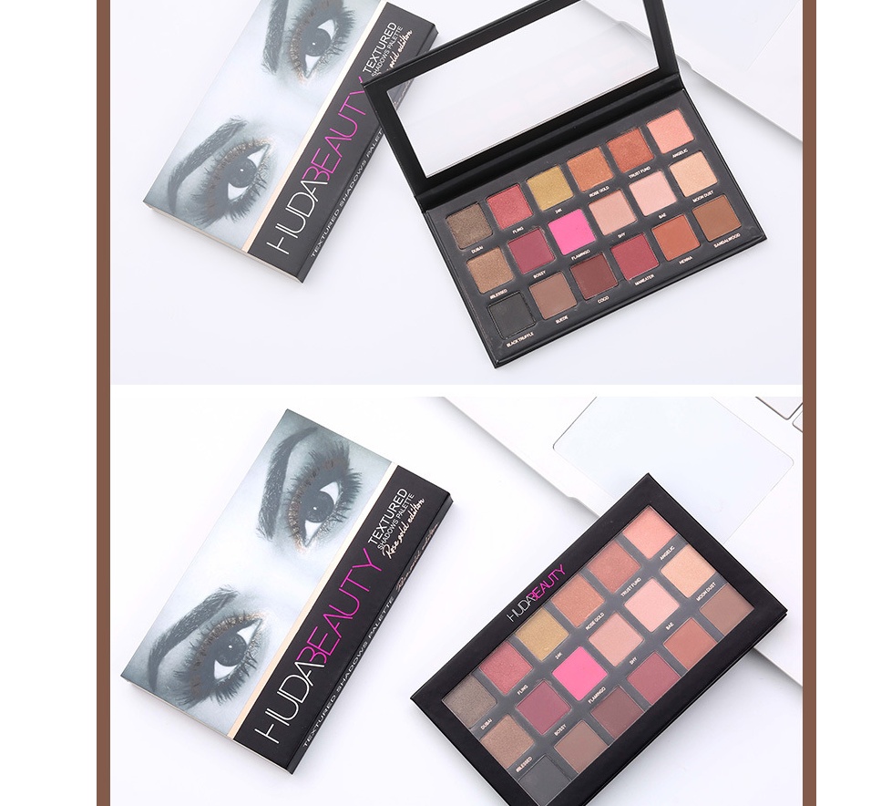 18-Color Earth Tone Eyeshadow Palette with Pearlescent Matte