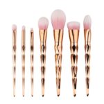 Smoother Foundation Application 7-Piece Diamond Makeup Brush Set