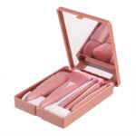 1612252947016.jpg Even Powder & Eyeshadow Blend 5-Piece Makeup Brush Set - Pink