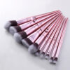 Laser Makeup Brush Set (10 Brushes) Nylon Bristles Laser Makeup Brush Set (10 Brushes) Nylon Bristles