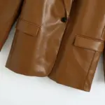 1616044886919.webp European And American Pu Imitation Leather Suit Jacket Women