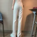 1616307780846.webp High-Waist Wide Leg Pants for Women, Vintage Summer Casual Suit