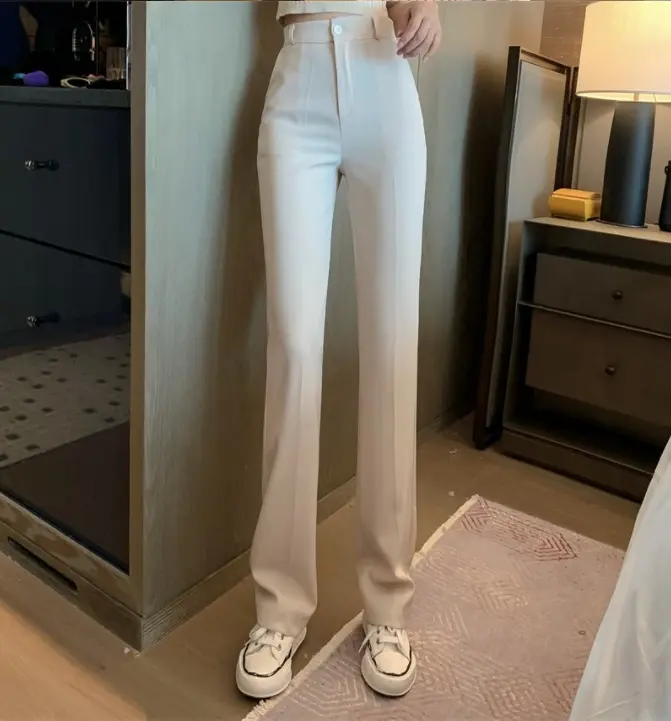 High-Waist Wide Leg Pants for Women, Vintage Summer Casual Suit High-Waist Wide Leg Pants for Women, Vintage Summer Casual Suit