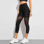 Women Leggings Gothic Insert Mesh Design Trousers Pants Big