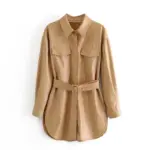 1617426737547.webp Women's Faux Leather Jacket Lapel Single-breasted Long Sleeve Slim Fit