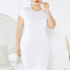 Sexy Xl Women'S Pencil Skirt Dress Solid Color Mesh Stitching Skirt Sexy Xl Women'S Pencil Skirt Dress Solid Color Mesh Stitching Skirt