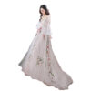 Princess Fit Retro Bridal Gown with Tailed Tulle Wedding Dress