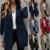 Women's Solid Color Lapel Button Slim Fit Fit Blazer Women's Solid Color Lapel Button Slim Fit Fit Blazer