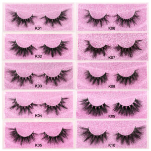 Thick Look Mink Fur False Eyelashes - Imitation Lash Set