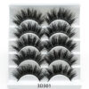 3 D Mink-Style False Eyelashes 5 Pairs Cotton-Stalk Stems 3 D Mink-Style False Eyelashes 5 Pairs Cotton-Stalk Stems