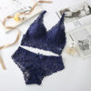 Seamless Lace Bra Set with Soft Steel Ring for Girls