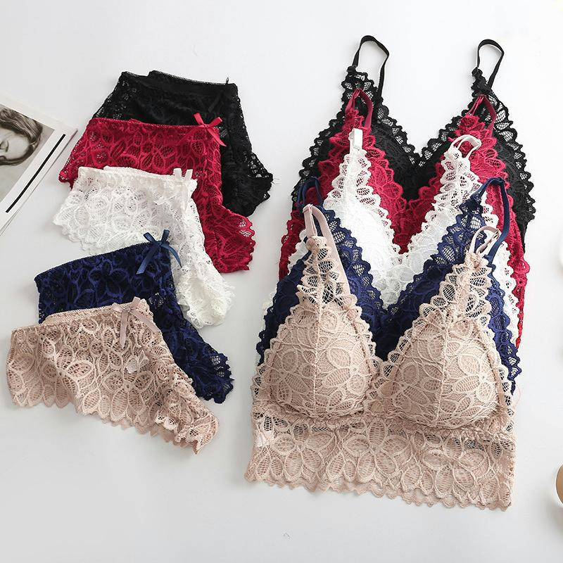 Seamless Lace Bra Set with Soft Steel Ring for Girls Seamless Lace Bra Set with Soft Steel Ring for Girls