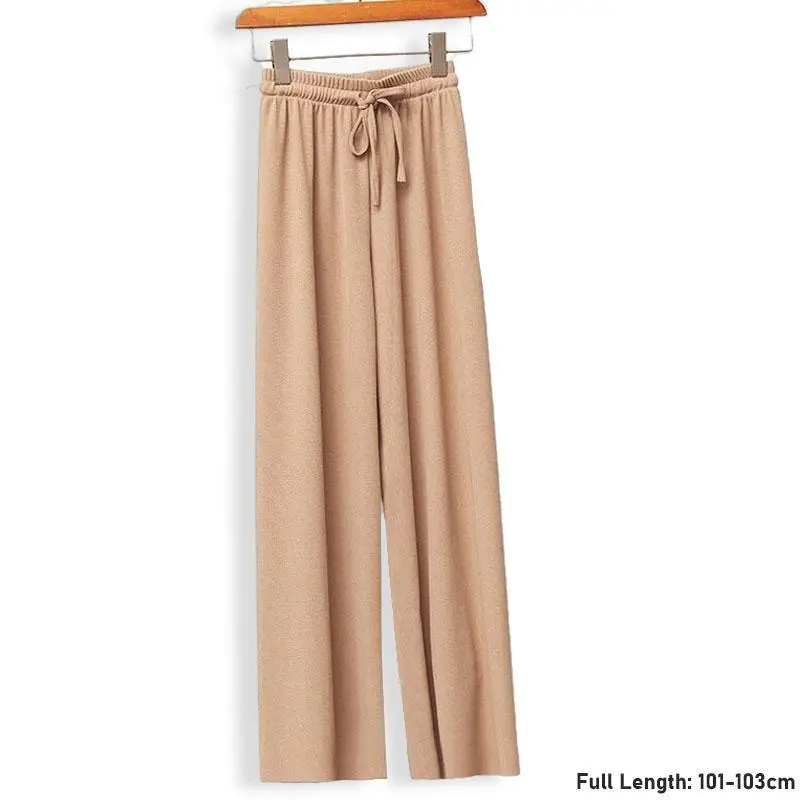 Cool Ice Silk Wide-Leg Slimming Casual Pants for Women