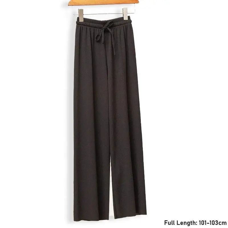 Cool Ice Silk Wide-Leg Slimming Casual Pants for Women