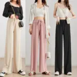 Cool Ice Silk Wide-Leg Slimming Casual Pants for Women