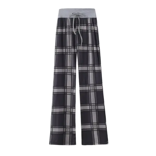 Leopard Print Drawstring Wide Leg Pants for Women Leopard Print Drawstring Wide Leg Pants for Women