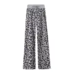 1623237442239.webp Leopard Print Drawstring Wide Leg Pants for Women