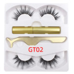 1623781777001-1.jpg Magnetic Liquid Eyeliner & Magnetic False Eyelashes & Tweezer Set Waterproof Long Lasting Eyeliner False Eyelashes