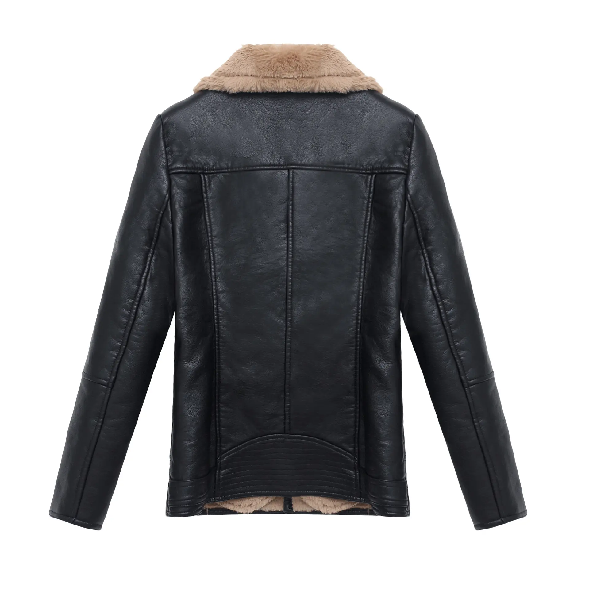 Short Fur Plus Velvet Warm Leather Jacket Short Fur Plus Velvet Warm Leather Jacket