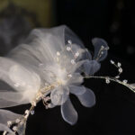 Bridal wreath veil wedding dress accessories