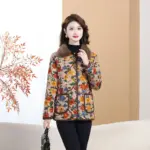 Warmth-Boosted Women's Padded Insulated Cotton Coat