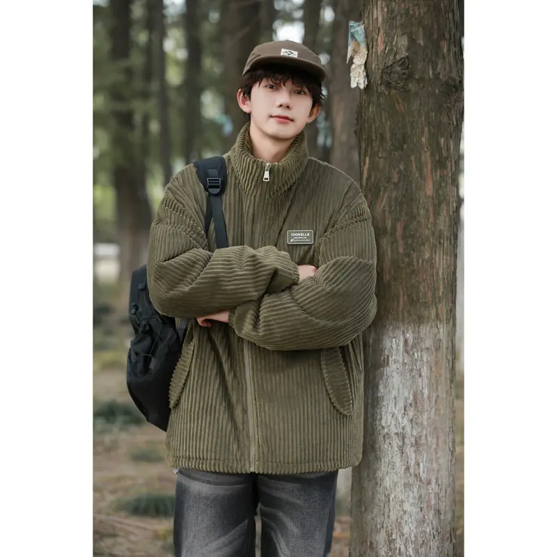New Winter American-style Corduroy Cotton Coat With A Premium High-end Feel