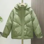 1703a7c9-86be-4e8a-80d5-bfb6c997eac9.webp Women’s Hooded Padded Short Jacket, Chenille & Silk Cotton