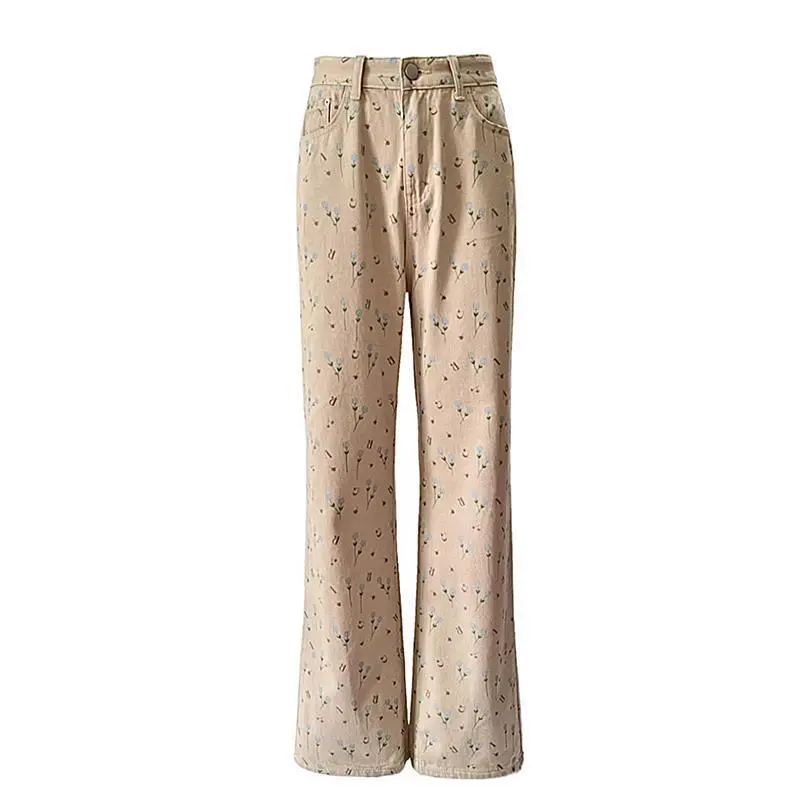 Retro Loose Wide-leg Pants Straight Jeans For Women Retro Loose Wide-leg Pants Straight Jeans For Women