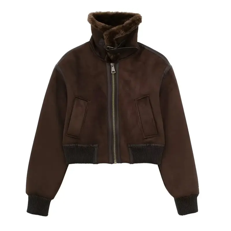 Warm Fur Integrated Loose Motorcycle Double-sided Jacket Jacket Warm Fur Integrated Loose Motorcycle Double-sided Jacket Jacket