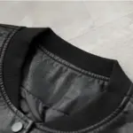 Lightweight PU Leather Jacket for Women, Black Autumn Coat 0.84 lb