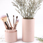Soft Artificial Fiber Makeup Brush Set with Aluminum Handles