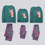 Christmas Printed Parent-child Long-sleeved Pajamas Suit