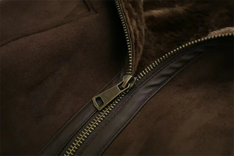 Warm Fur Integrated Loose Motorcycle Double-sided Jacket Jacket Warm Fur Integrated Loose Motorcycle Double-sided Jacket Jacket