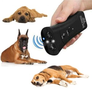 Reduce Dog Barking with 125 d B Ultrasonic Repeller LED Flashlight
