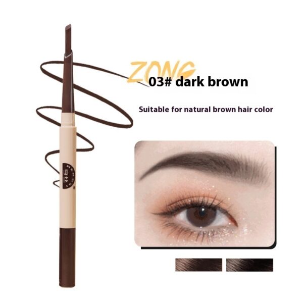 Waterproof Sweatproof Micro-Thin Eyebrow Pencil, Double-Ended