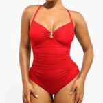 17746b43-d668-485f-93b2-f5235f3bd17b.jpg Slimming High-Elastic One-Piece Swimsuit for Women - Double Strap