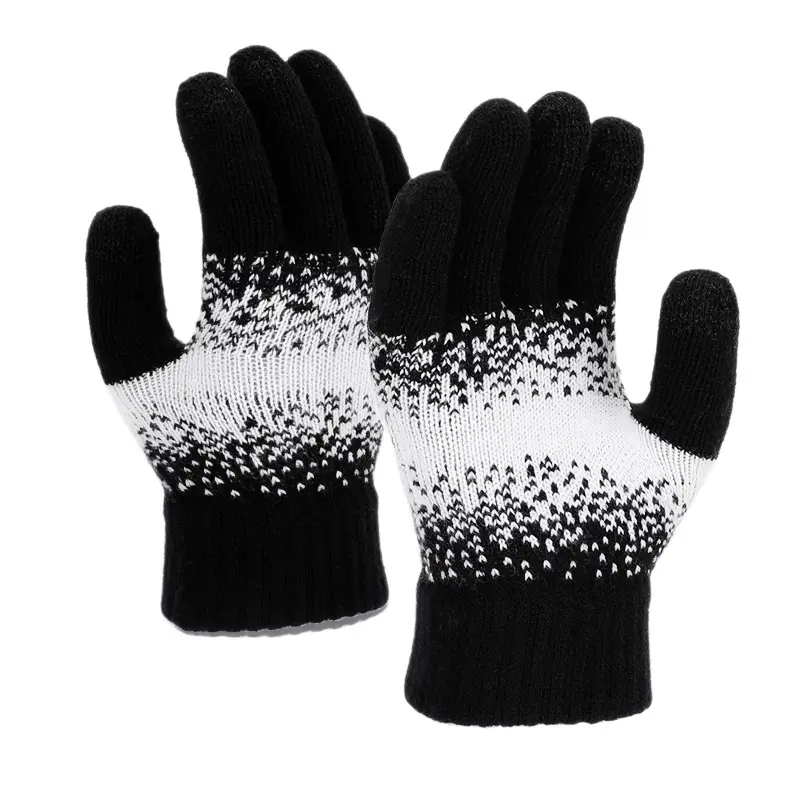Warm & Windproof Women’s Knitted Wool Gloves for Winter Touchscreen Warm & Windproof Women’s Knitted Wool Gloves for Winter Touchscreen