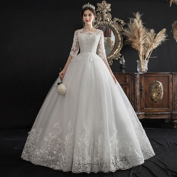 One-shoulder Dream Slim Sleeve Lace Bride One-shoulder Dream Slim Sleeve Lace Bride