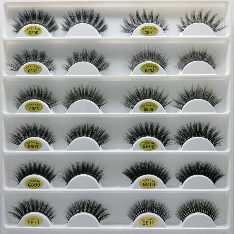 3 D Mink Hair False Eyelashes for Fuller Thick Section Look (5 Pairs) 3 D Mink Hair False Eyelashes for Fuller Thick Section Look (5 Pairs)