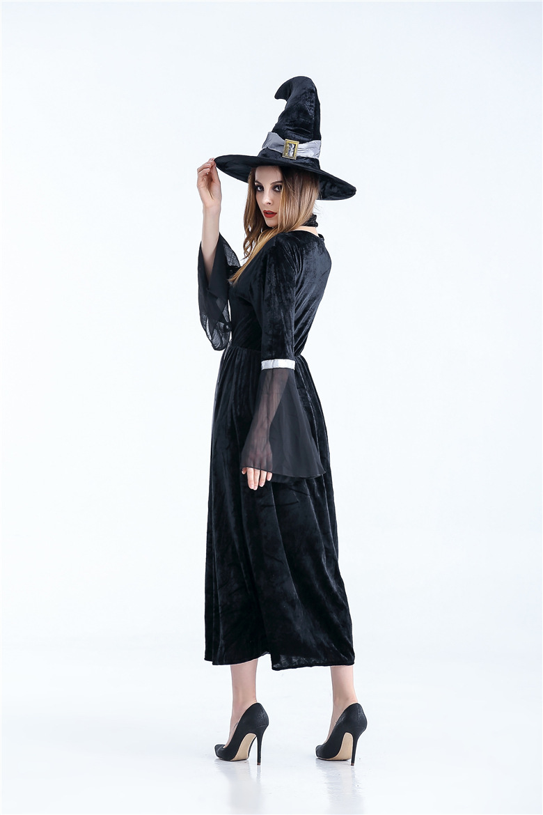 Scary Witch Sorceress Costume for Halloween, Polyester