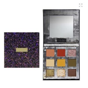 Buildable 9-Pan Eyeshadow Palette with Multiple Shades