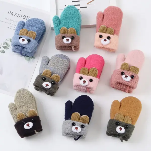 Simple Children's Cartoon Winter Warm Gloves Simple Children's Cartoon Winter Warm Gloves