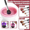 One-Button Portable Electric Makeup Brush Cleaner for All Sizes One-Button Portable Electric Makeup Brush Cleaner for All Sizes