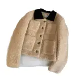 1c3ecd3c-03a6-4643-8fc4-718c7f14a0ee.webp Camel Color-Block Lapel Short Jacket for Women, Loose Fit
