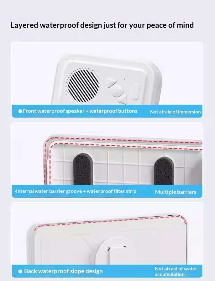 Bluetooth Waterproof Phone Case with 360° Rotating Holder