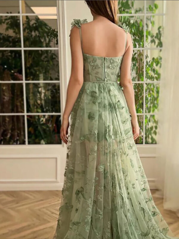Princess Bridesmaid Wedding Dress in Light Green Purple - Polyester Princess Bridesmaid Wedding Dress in Light Green Purple - Polyester